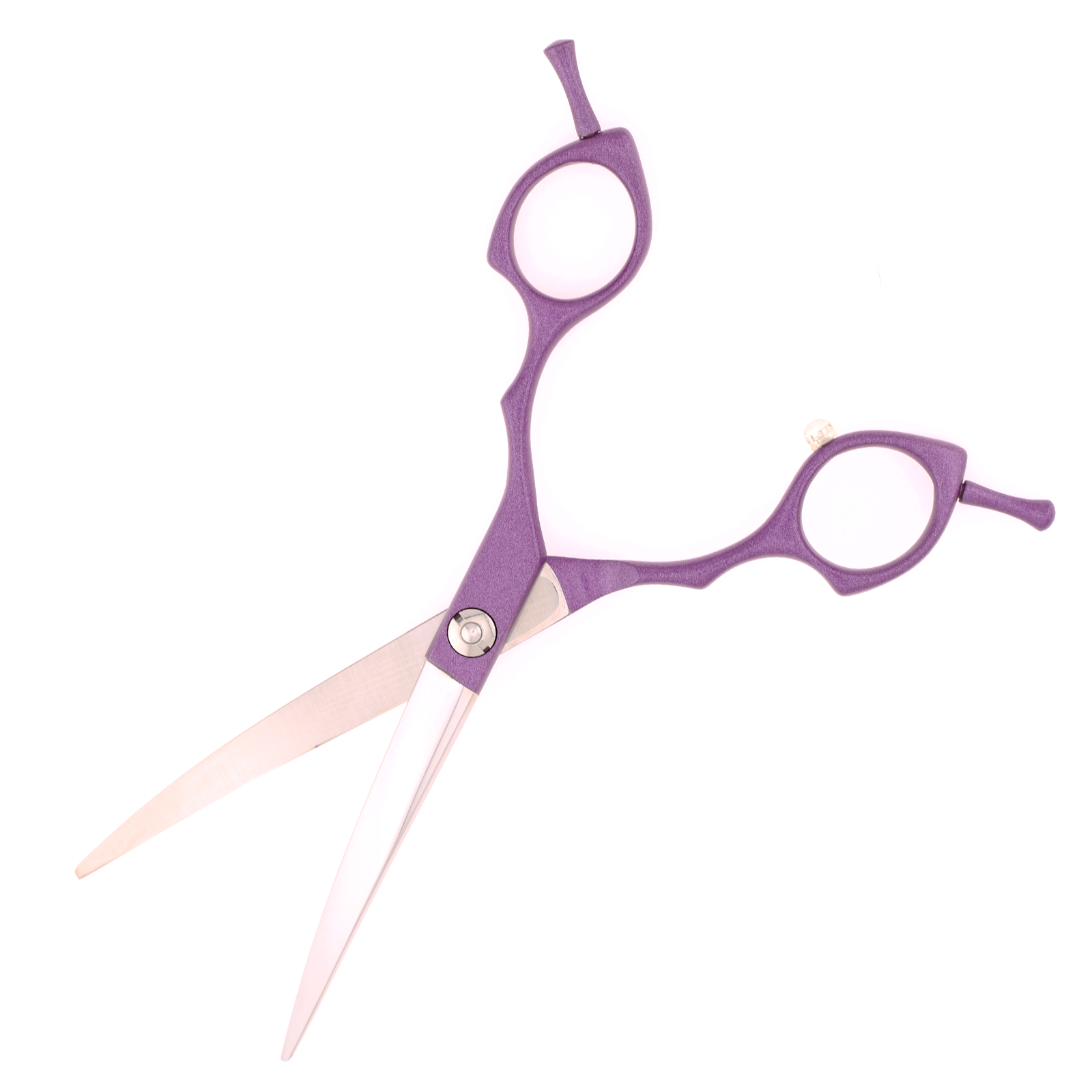 Titan Shears - Curved Purple Aluminum 440C Convex RH STR 6.5" image 2